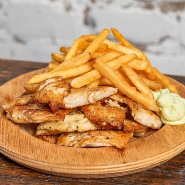 Milanesa Chicken & Fries.