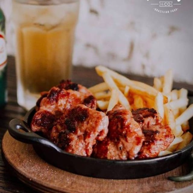 Homemade Sausage & Fries.